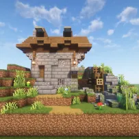 每日练手：溪边石屋